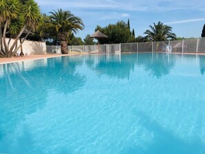 A heated pool