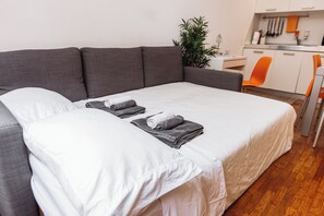 1 chambre, fer et planche à repasser, Wi-Fi, literie fournie