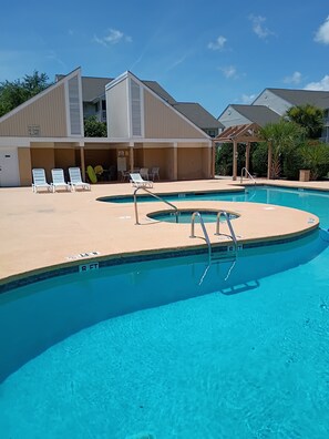 Indoor pool, outdoor pool