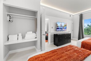 1 室のベッドルーム、アイロン / アイロン台、WiFi、ベッドシーツ