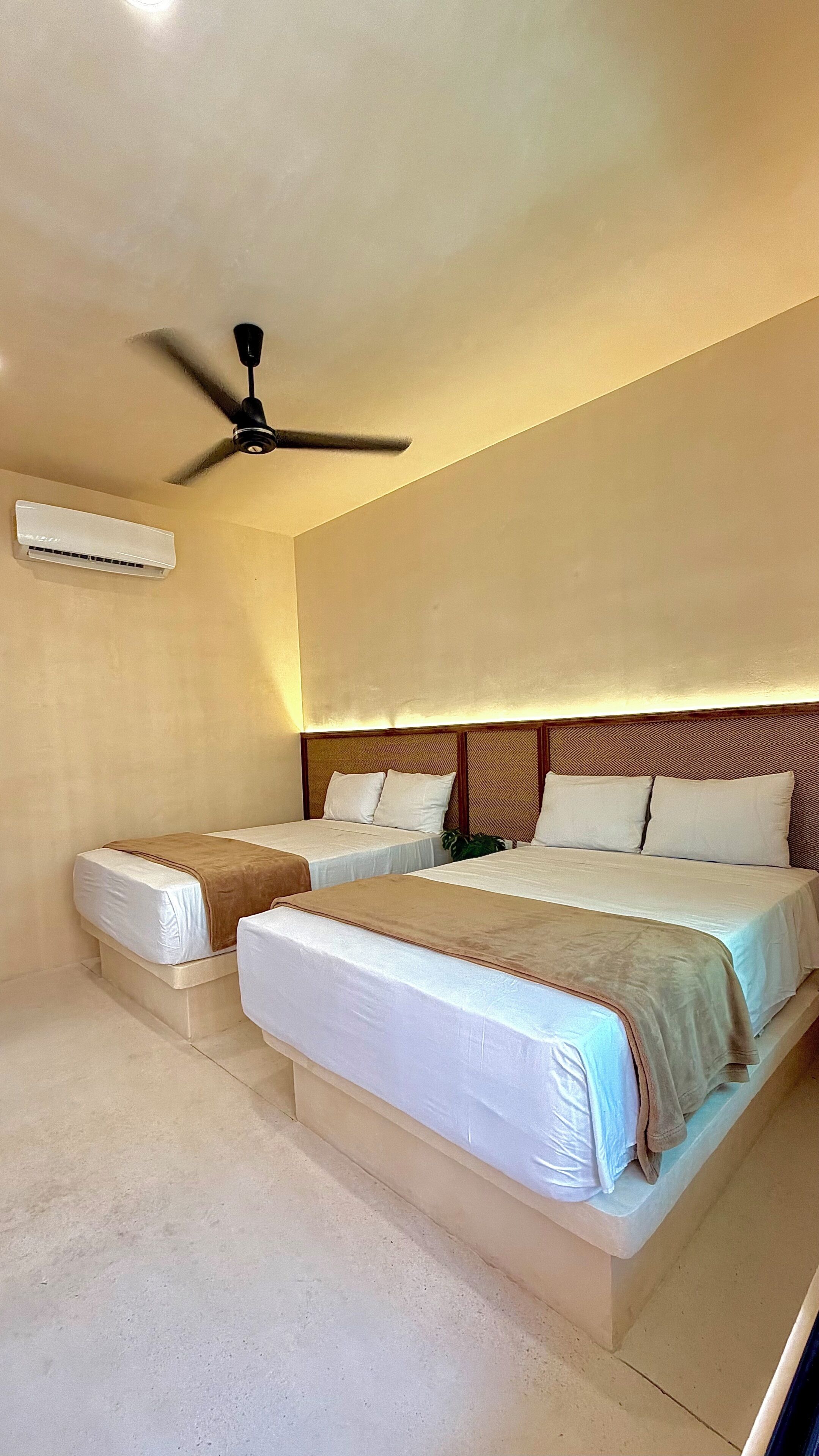 Hypo-allergenic bedding, blackout drapes, iron/ironing board, free WiFi