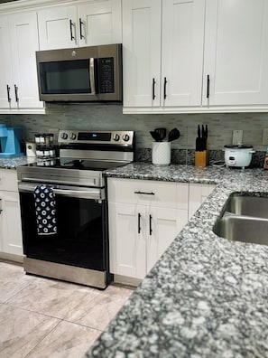 Microwave, oven, stovetop