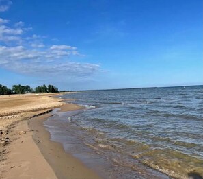 Vlak bij het strand