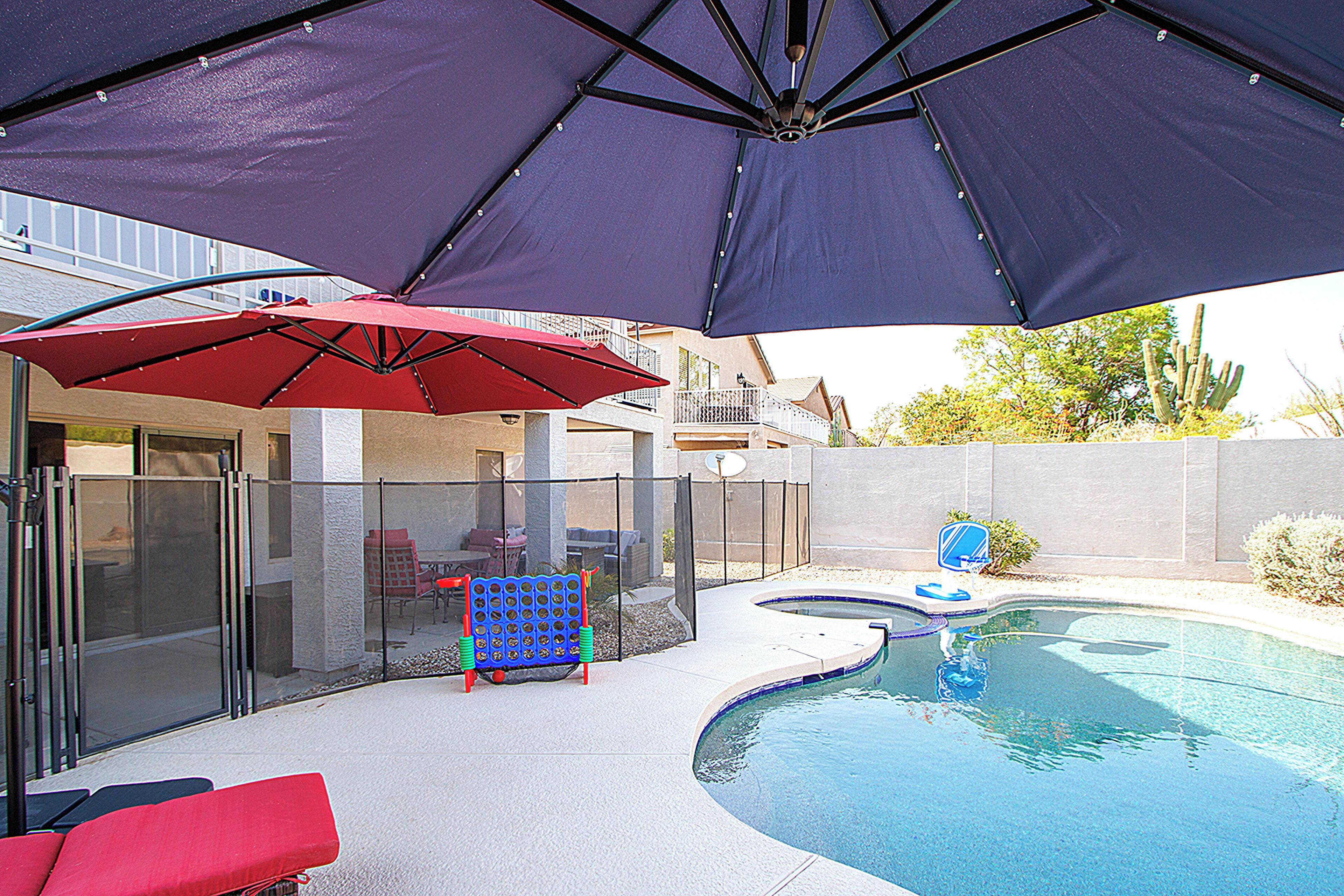 Et oppvarmet basseng