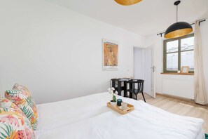 1 bedroom, iron/ironing board, travel crib, WiFi