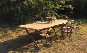 Opções para refeição ao ar livre