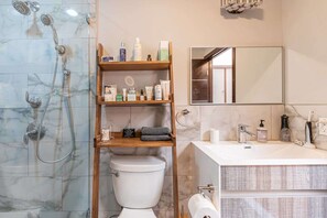 Douche, sèche-cheveux