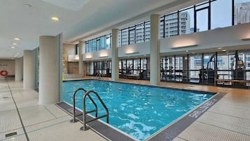 Indoor pool, a heated pool