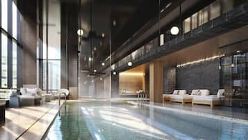 Indoor pool, a heated pool