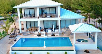 NEW Sandy Point Beachfront Villa Stella Maris views famous Parrot Cay - 50% off