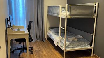 2 bedrooms, iron/ironing board, WiFi, bed sheets