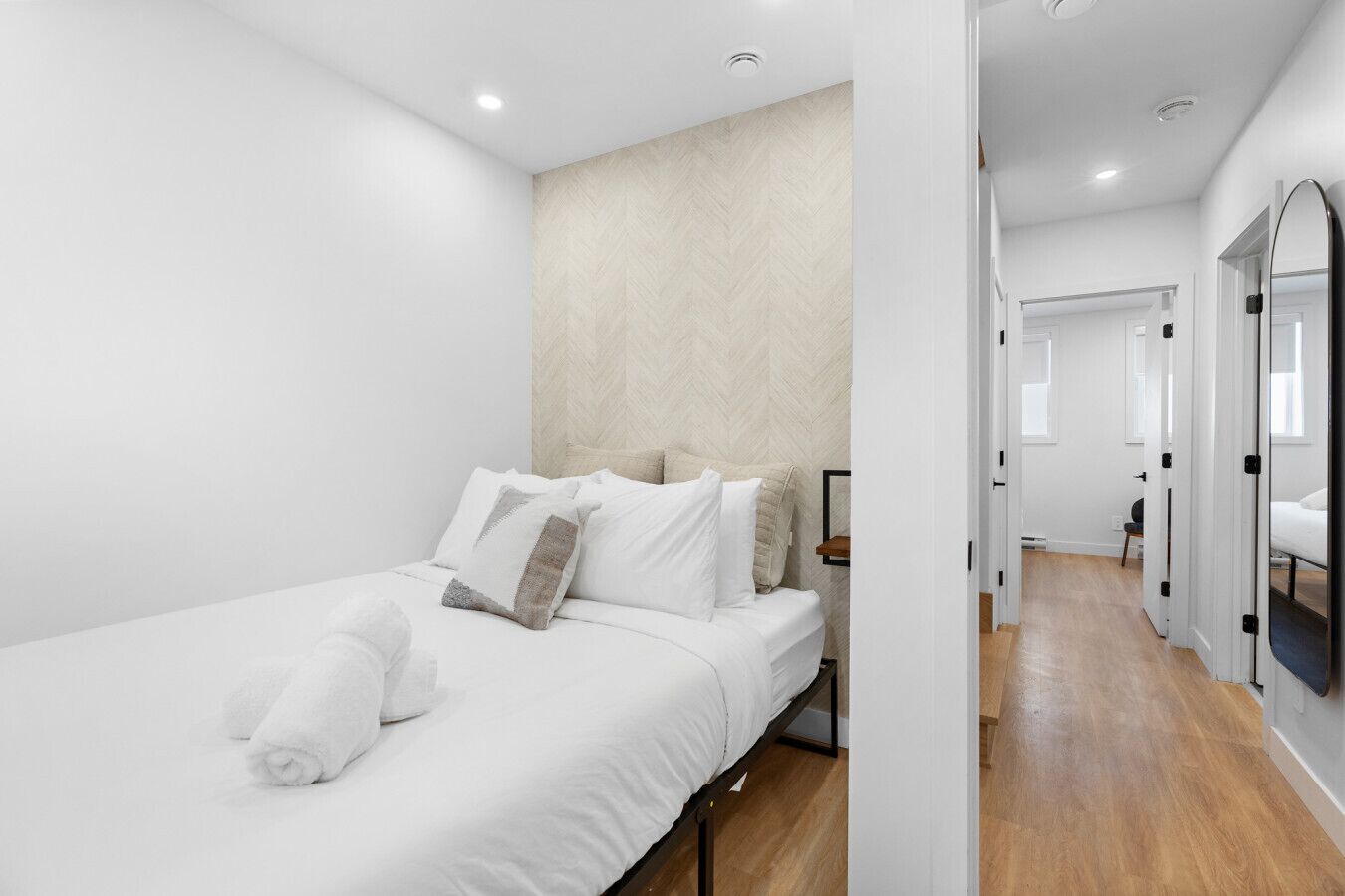 2 bedrooms, iron/ironing board, travel crib, WiFi