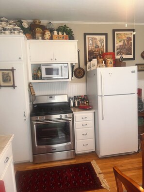Microwave, oven, stovetop