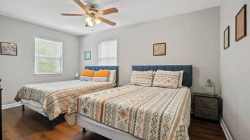 2 bedrooms, iron/ironing board, travel crib, free WiFi