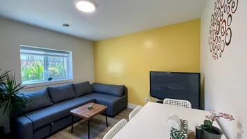 Una televisión, un reproductor de DVD