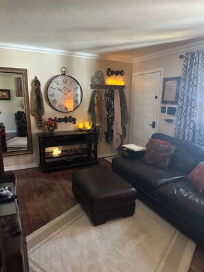 TV, fireplace - Charming 4-bedroom house with WiFi, AC in beautiful Great Falls (Great Falls)