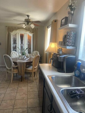 Microwave, oven, stovetop, dishwasher