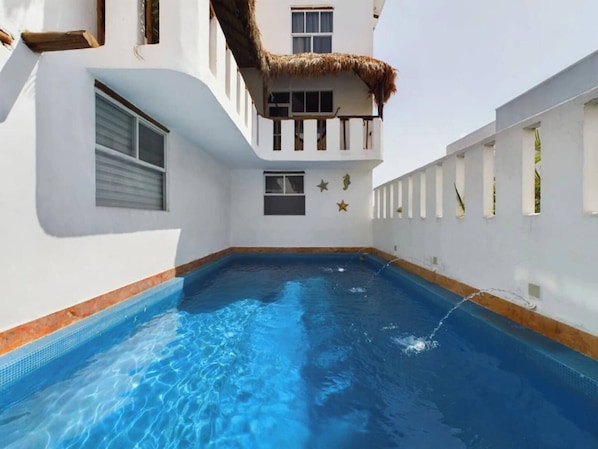 Apartment, 1 Bedroom, Accessible, Balcony | Pool - Stylish 1BR Apartment With Private Terrace in Playa del Carmen (Playa del Carmen)