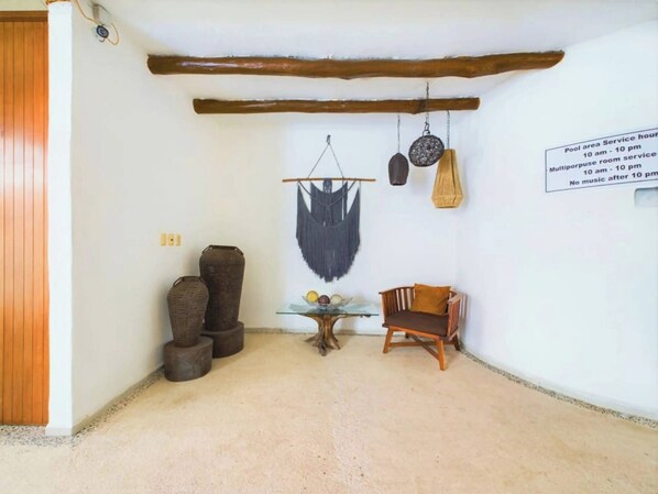 Apartment, 1 Bedroom, Accessible, Balcony | Living room | TV - Chic 1BR With Pool & Parking Close to ADO (Playa del Carmen)
