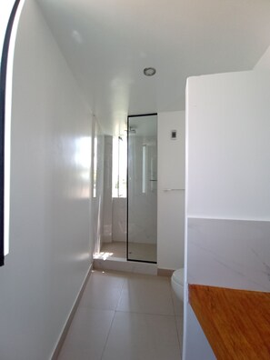 Shower, toilet paper