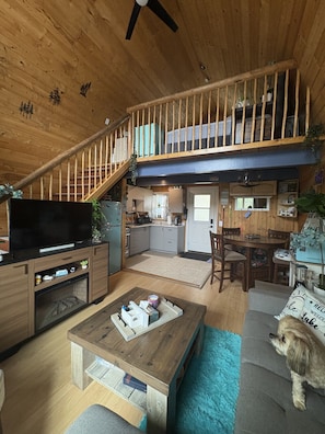 Télévision, table de tennis de table