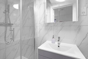 Shower, hair dryer