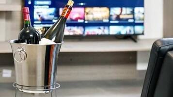 58-inch TV with digital channels, Netflix, Hulu