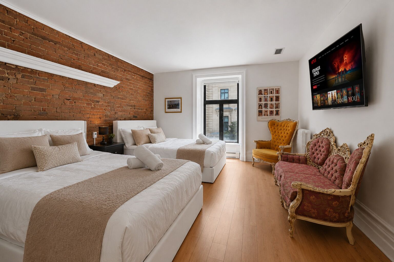 8 chambres, bureau, fer et planche à repasser, Wi-Fi gratuit