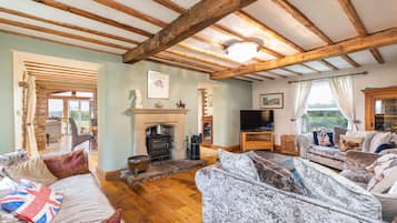 TV, fireplace, stereo
