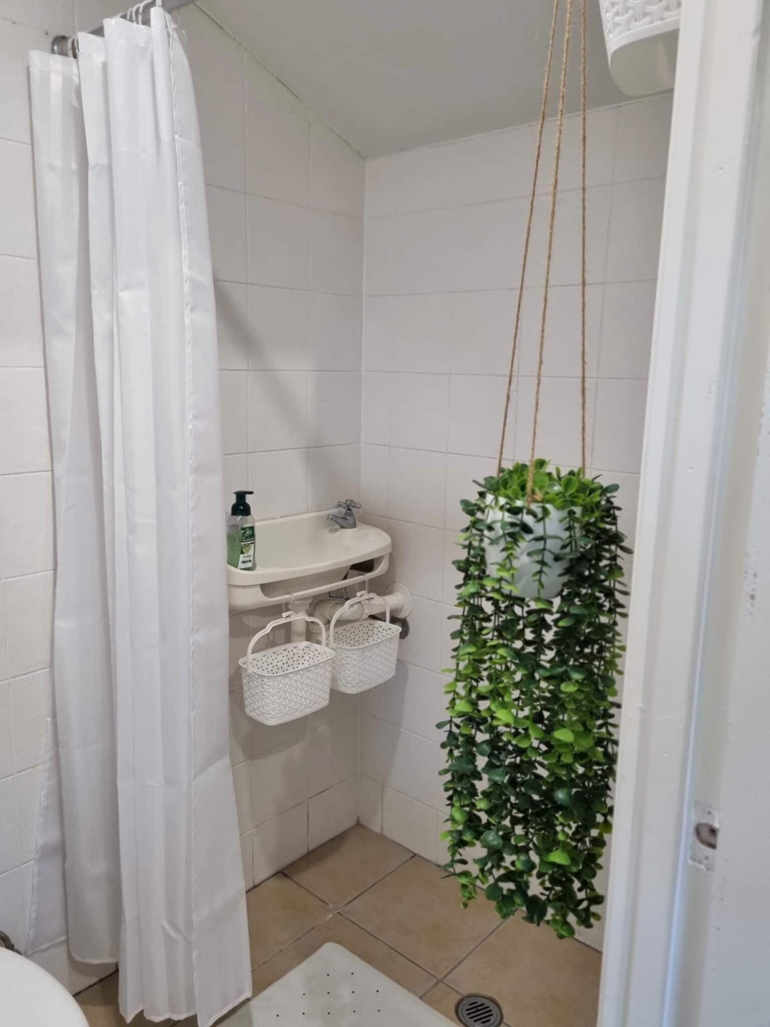 Dusche, Handtücher, Seife, Toilettenpapier