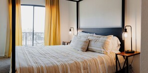 1 dormitorio, cuna de viaje, wifi gratis y ropa de cama