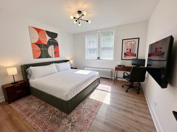 2 bedrooms, desk, iron/ironing board, free WiFi