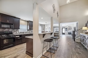 Microwave, oven, stovetop, dishwasher