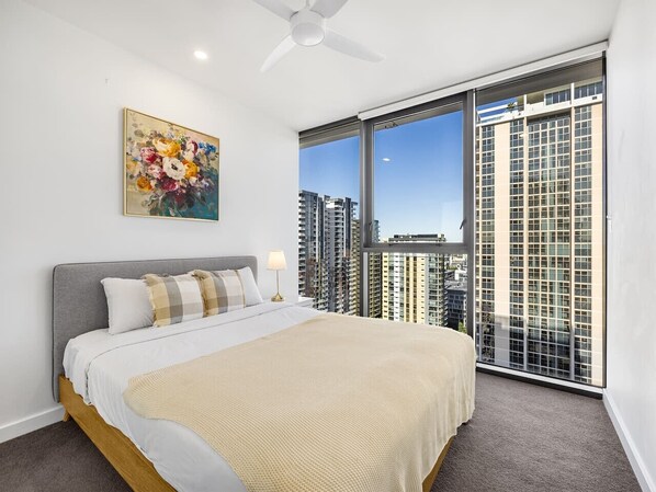 2 bedrooms, iron/ironing board, WiFi, bed sheets