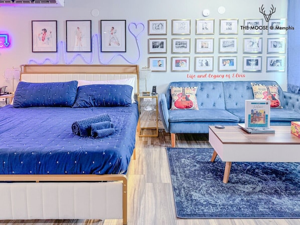 Desk, iron/ironing board, travel crib, free WiFi