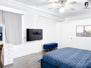 1 chambre, bureau, fer et planche à repasser, Wi-Fi gratuit