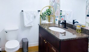 Hair dryer, towels