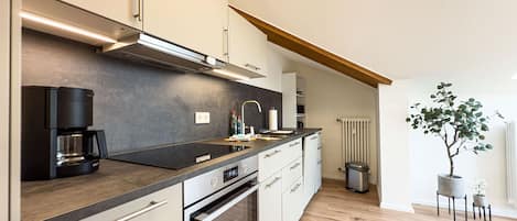Kühlschrank, Ofen, Herdplatte, Geschirrspüler
