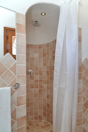 Regadera, secadora de cabello, bidet, toallas 