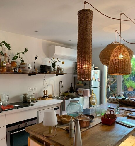 Large studio with garden: a haven of freshness and greenery right in the center of town