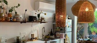 Large studio with garden: a haven of freshness and greenery right in the center of town