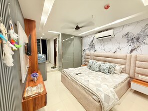 1 間睡房、熨斗/熨衫板、Wi-Fi、床單