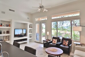 Smart TV, fireplace, offices