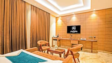 Executive Room, City View | Premium bedding, individually furnished, desk, laptop workspace