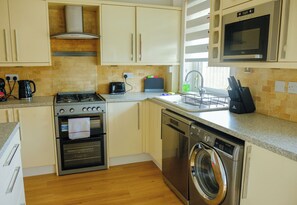 House, Patio | Private kitchen