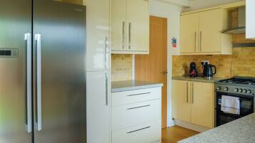 House, Patio | Private kitchen