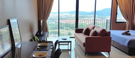 Estudio, 1 habitación, fumadores, vistas al jardín | Sala de estar