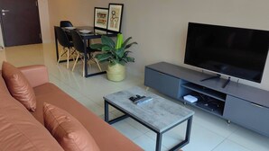 Studio, 1 makuuhuone, tupakointi sallittu, näköala puutarhaan | Olohuone
