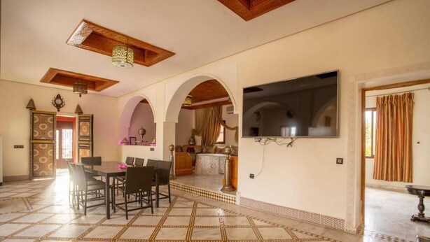 Villa, 5 Bedrooms | Dining - 5-bedroom Villa Guesthouse With Heated Pool (Aghouatim)