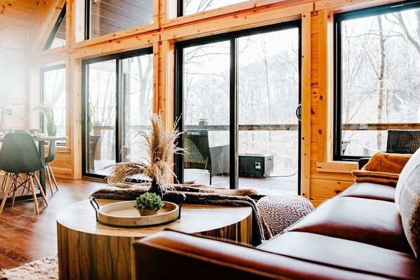 Smart TV, fireplace, video games